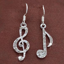 Load image into Gallery viewer, Shiny Musical Note Earrings