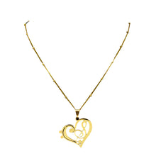 Load image into Gallery viewer, Music Heart Note Necklace