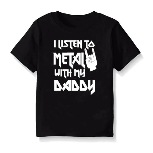 I Listen To Metal With My Daddy Tee