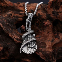 Load image into Gallery viewer, Snake Guitar Necklace