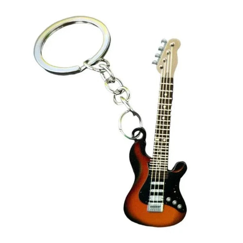 Bass Guitar Keychain