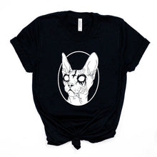 Load image into Gallery viewer, Evil Metal Cat Tee