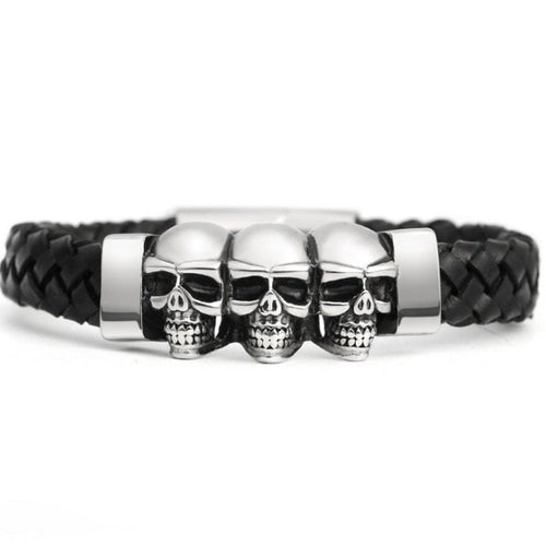 Three Skull Bracelet