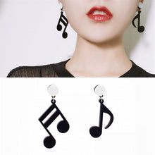 Load image into Gallery viewer, Musical Note Earrings