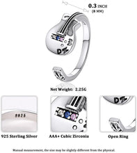 Load image into Gallery viewer, Silver Guitar Ring