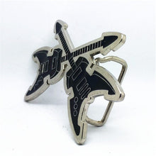 Load image into Gallery viewer, Crossed Guitar Belt Buckle