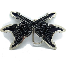 Load image into Gallery viewer, Crossed Guitar Belt Buckle