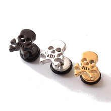 Load image into Gallery viewer, Skull and Bones Earrings