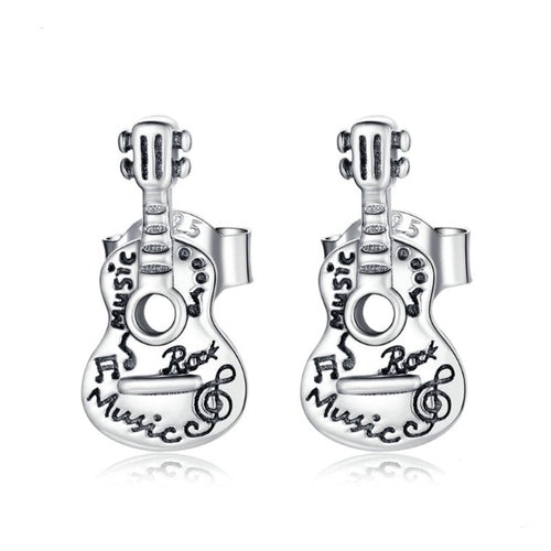 Mini Guitar Earrings
