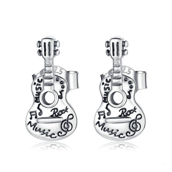 Mini Guitar Earrings