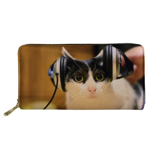 Women's Cats And Music Wallet (Variety)