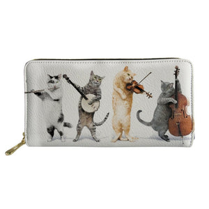 Women's Cats And Music Wallet (Variety)